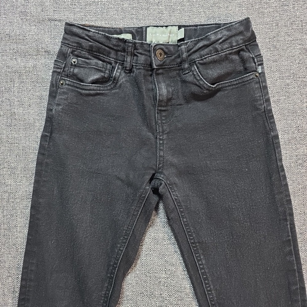 Lucky Brand Jeans Girls Black Zoe Skinny Size 10 Adjustable waist